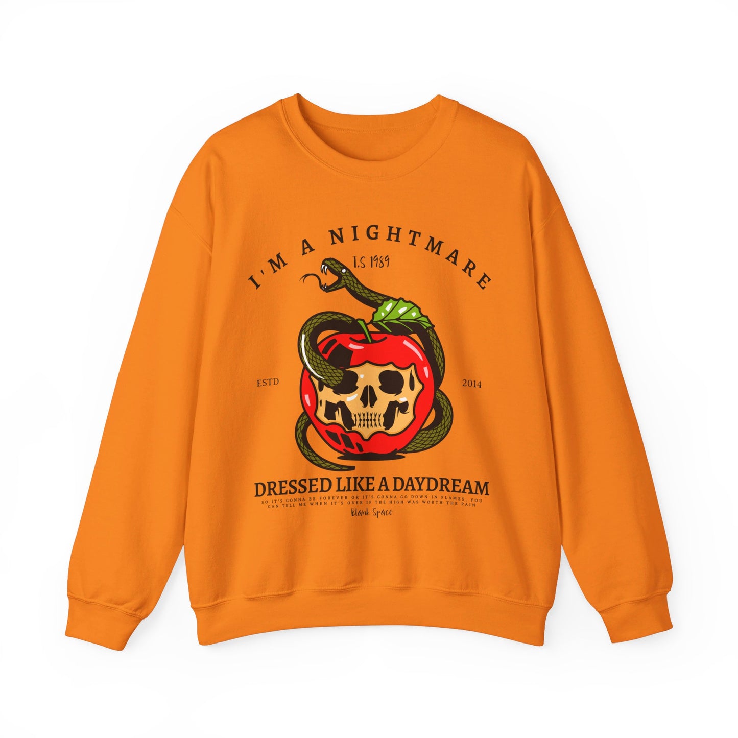 Blank Space Skull Apple Halloween Edition Sweatshirt