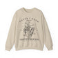 Delicate Floral Heart Rep Sweatshirt