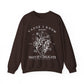 Delicate Floral Heart Rep Sweatshirt