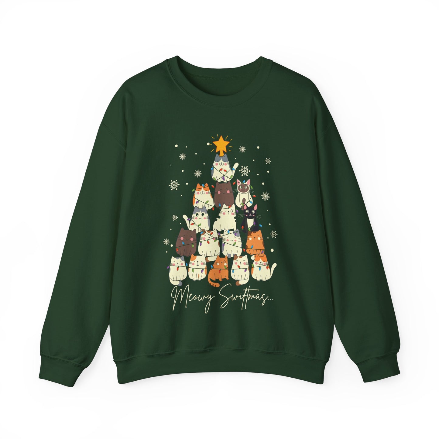 Meowy Swiftmas Cat Tree Sweatshirt