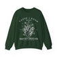 Delicate Floral Heart Rep Sweatshirt