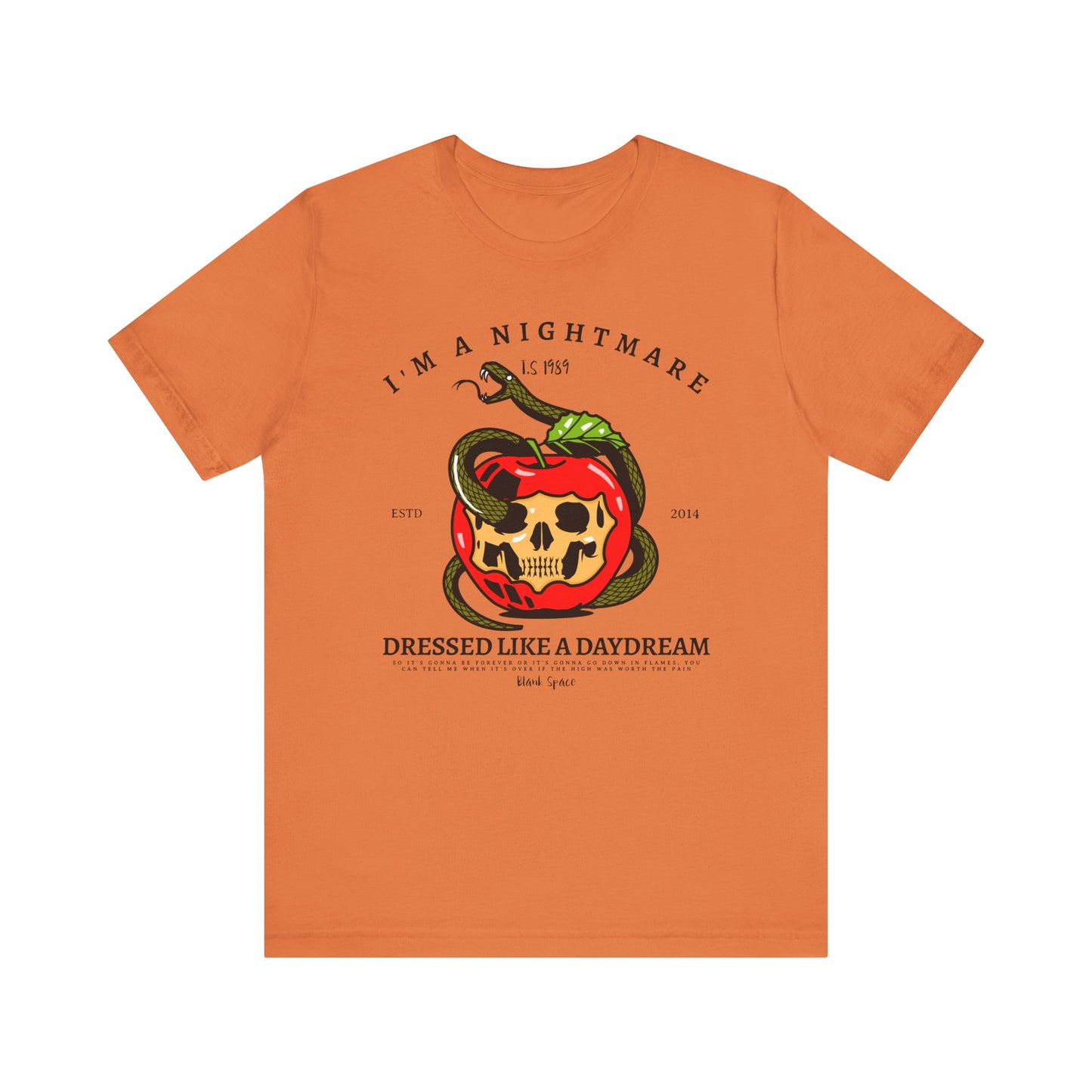 Blank Space Skull Apple Halloween Edition Tee