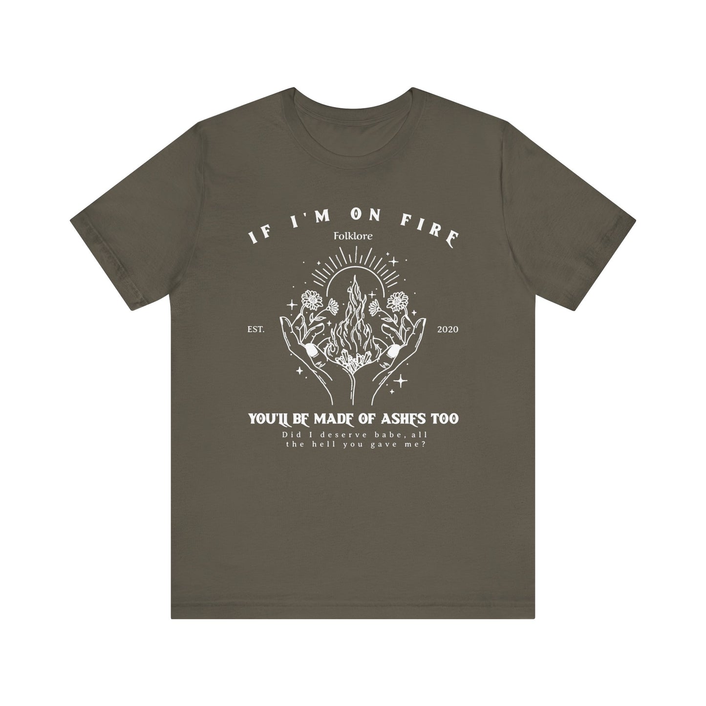 My Tears Ricochet Hands On Fire Graphic T-Shirt