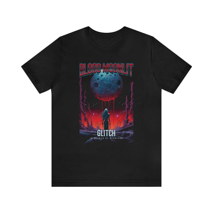 Glitch Blood Moonlit Vintage Movie Poster T-Shirt