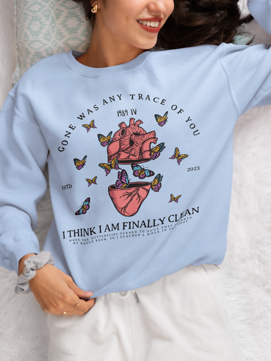 1989 The Clean Flying Butterflies Graphic Sweatshirt