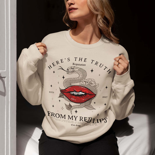 Here Is The Truth From My Red Lips Rep End Game Sweatshirt