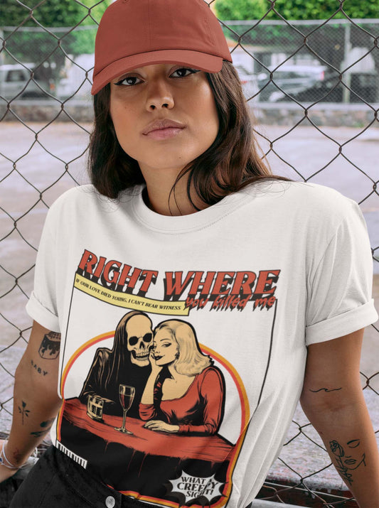 Right Where You Killed Me Halloween Edition T-Shirt