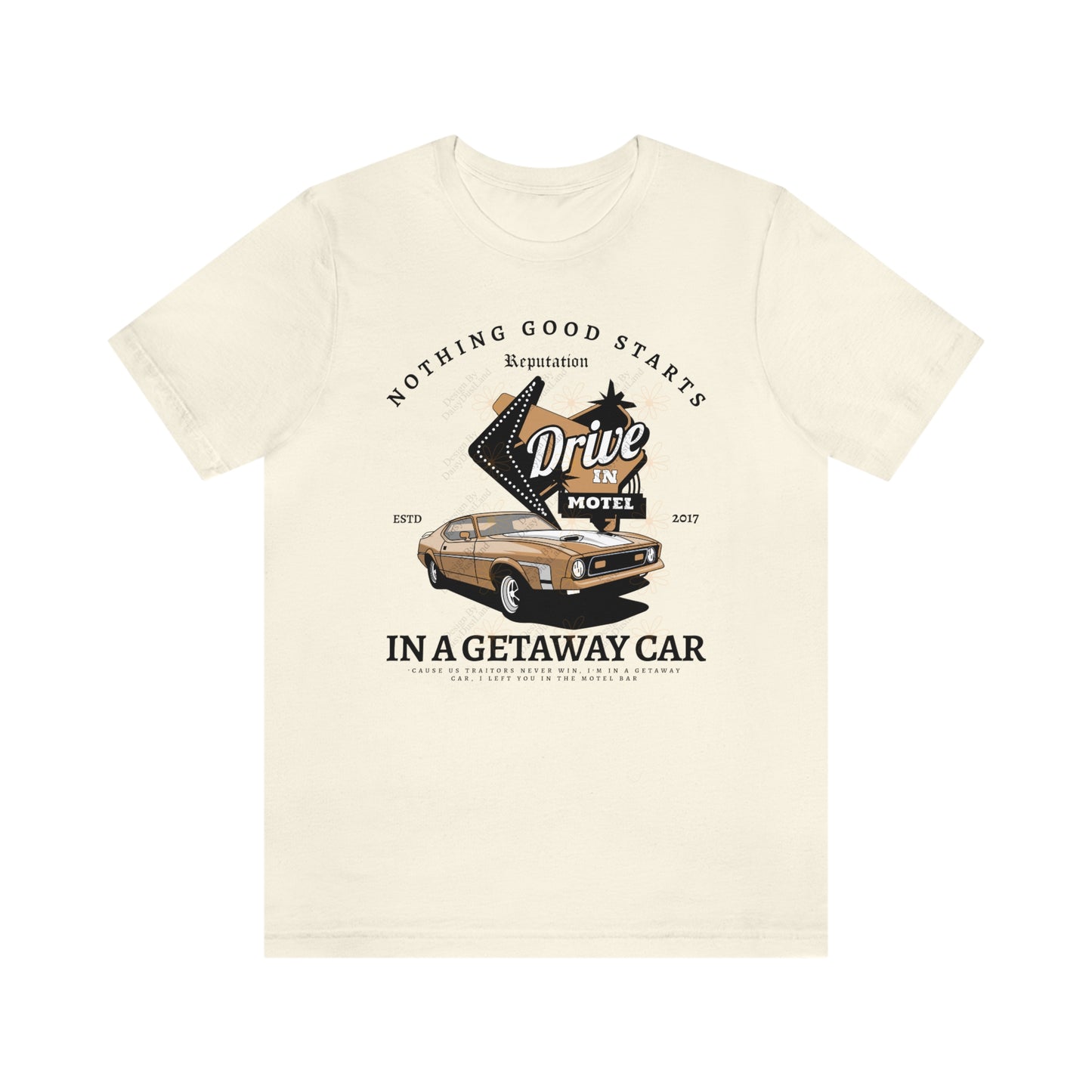 Getaway Car Drive In Motel Tee