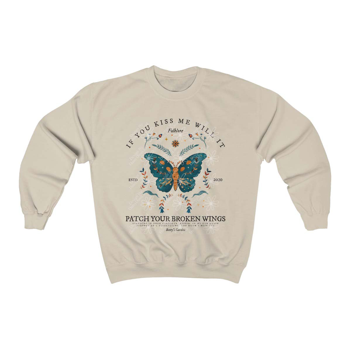 Betty's Garden Vintage Butterfly Sweatshirt