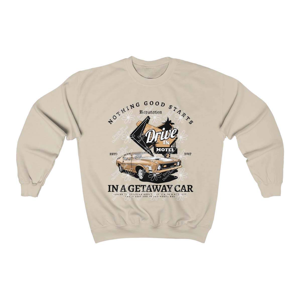 Getaway Car Drive In Motel Crewneck