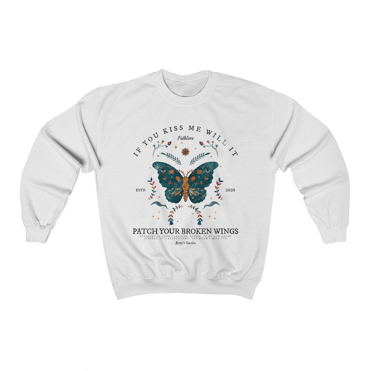 Betty's Garden Vintage Butterfly Sweatshirt