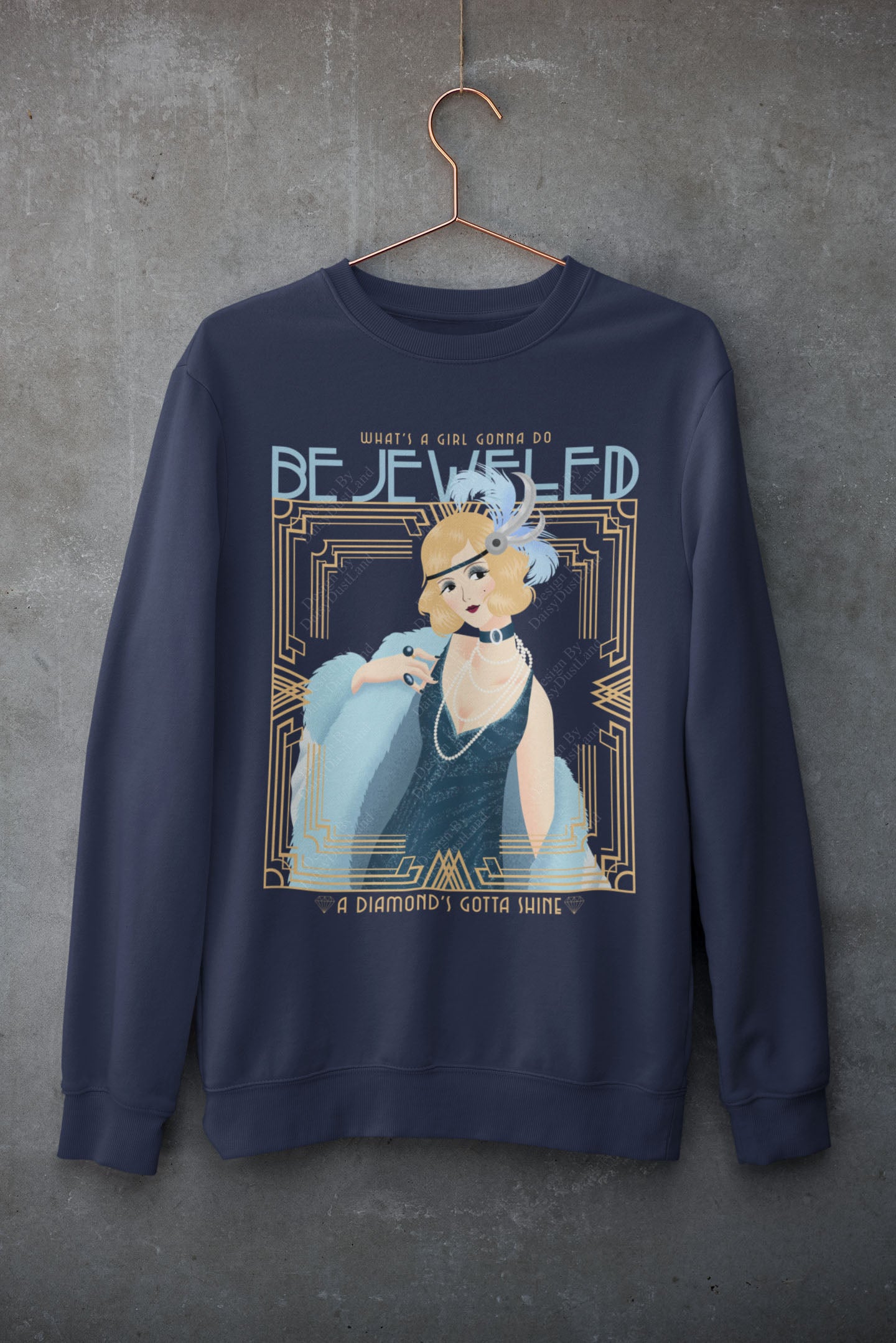 Bejeweled Blondie Vintage Graphic Sweatshirt