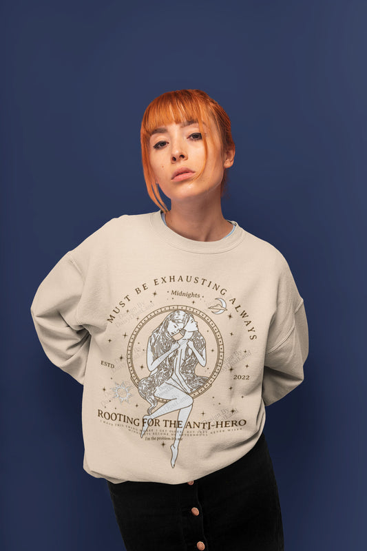 Anti-Hero Mythological Themed Crewneck