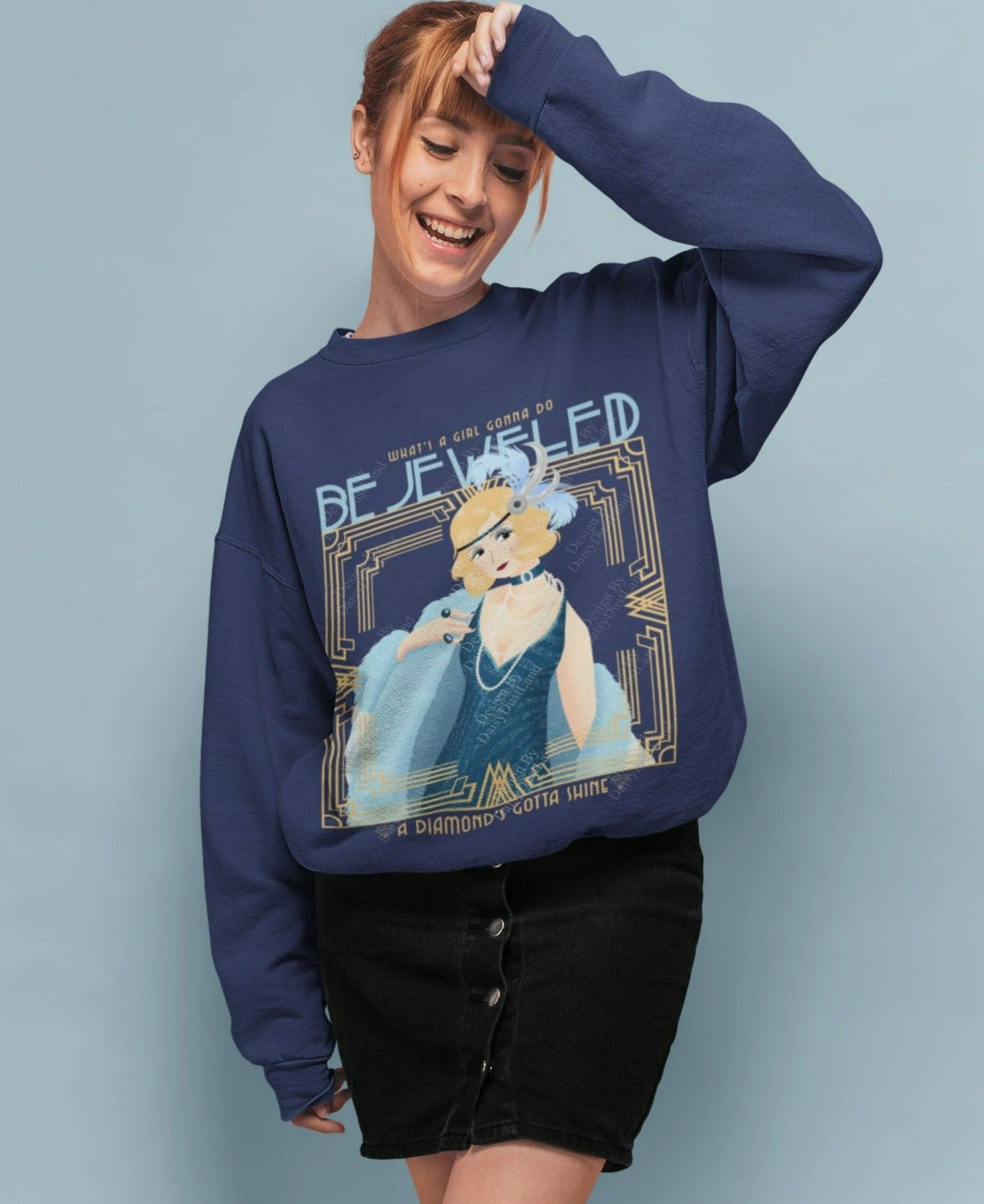 Bejeweled Blondie Vintage Graphic Sweatshirt