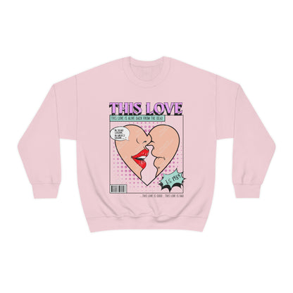 This Love Pop Art Graphic Sweatshirt