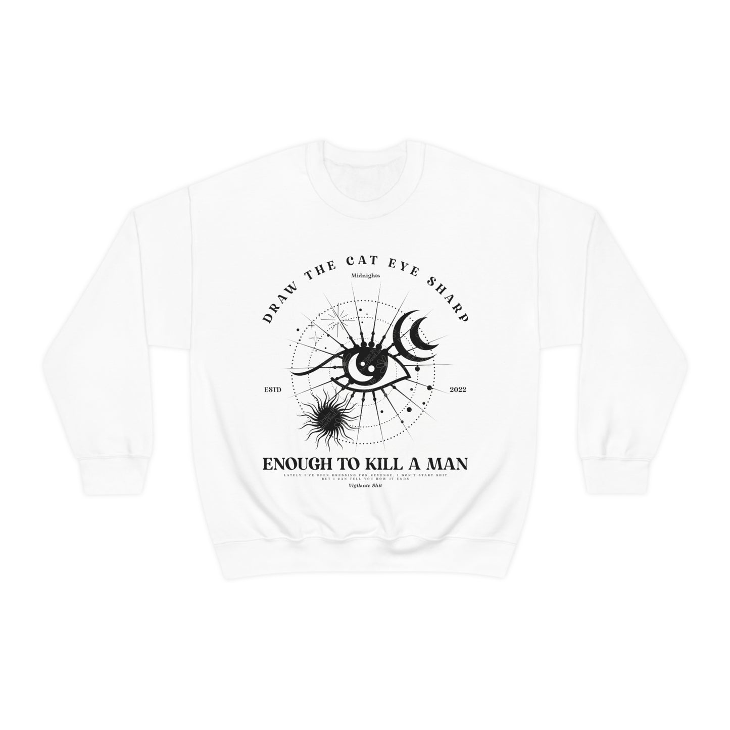 Draw The Cat Eye Sharp Celestial Eye Crewneck