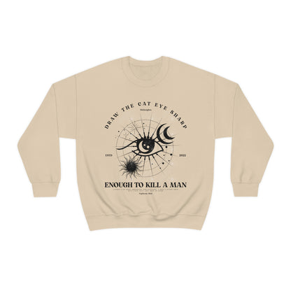 Draw The Cat Eye Sharp Celestial Eye Crewneck