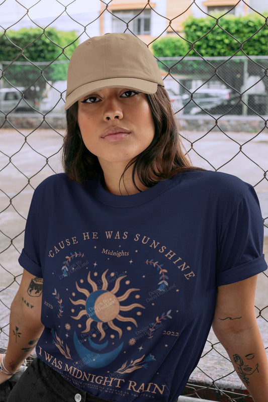 He was Sunshine I was Midnight Rain Tee